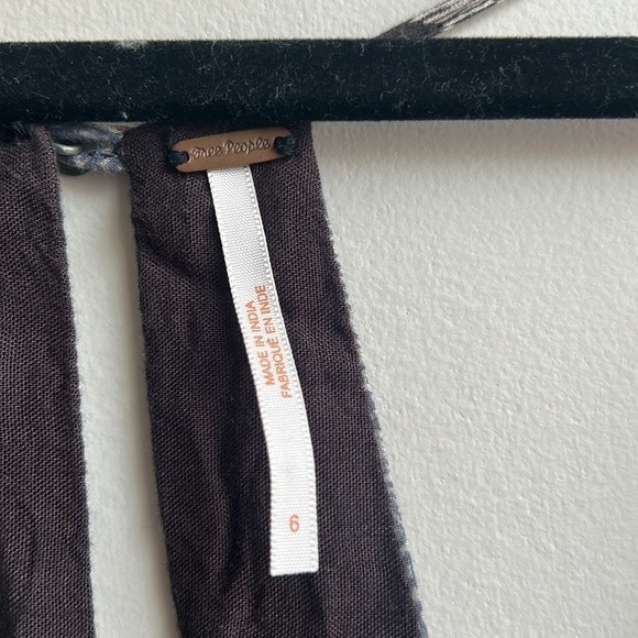 Free People Romper, Size 6, Shorts, Spaghetti Strap, Pockets, ECU, Boho, Brown - Picture 5 of 8